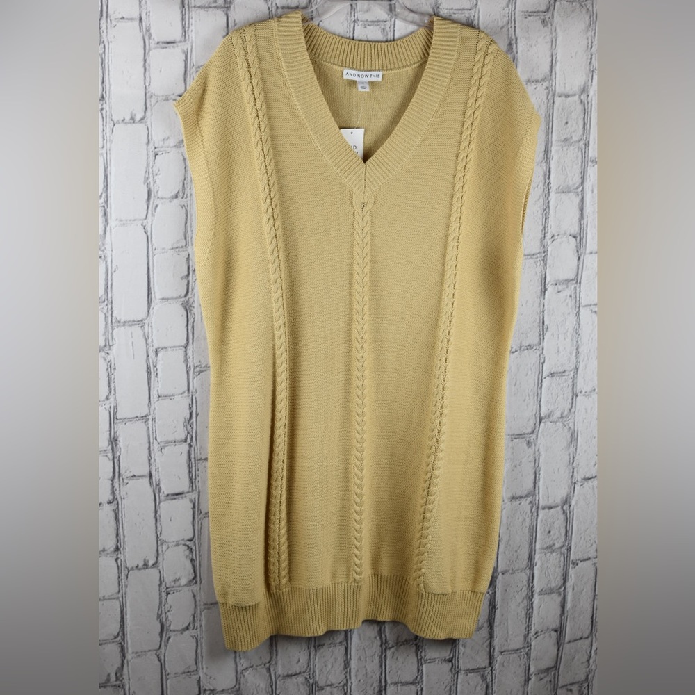 AndNowThis Knit Sweater Sleeveless Dress 3X NWT